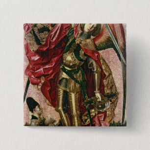 St Michael och draken Knapp
