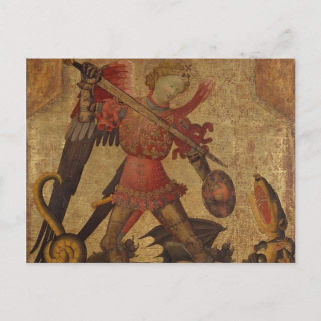 St Michael och draken Vykort (Framsida)