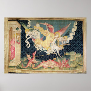 St Michael och hans änglar som slåss draken Poster