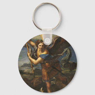 St Michael och Satanen - Raphael Nyckelring
