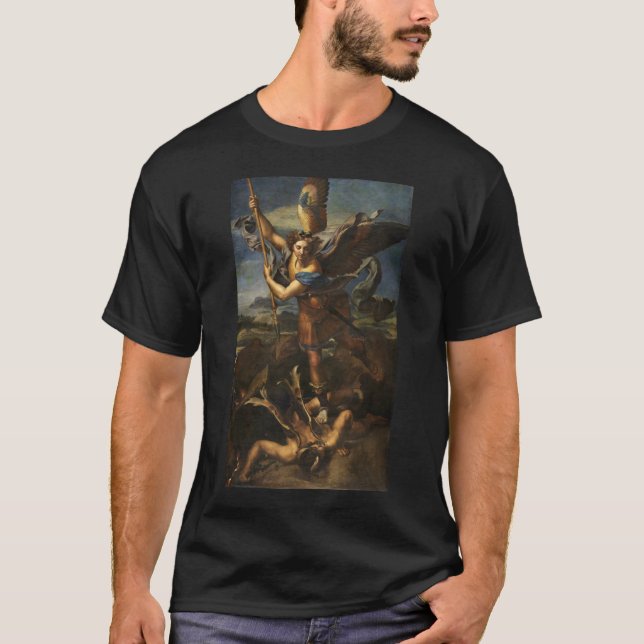 St Michael och Satanen - Raphael T-shirt (Framsida)