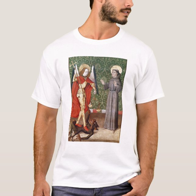 St Michael och St Francis av Assisi, c.1480 T-shirt (Framsida)