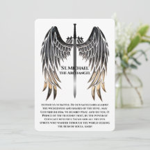 St. Michael Prayer Card for Protection