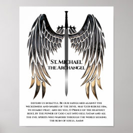 St. Michael Prayer for Protection Poster