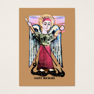 St Michael prayer Visitkort