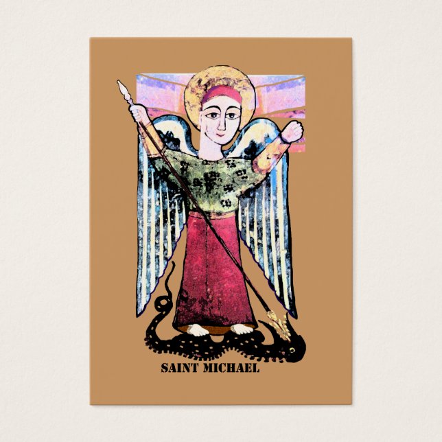 St Michael prayer Visitkort (Framsidan)