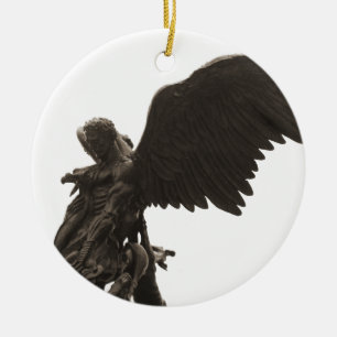 St Michael prydnad Julgransprydnad Keramik