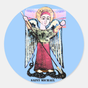 St. Michael Runt Klistermärke