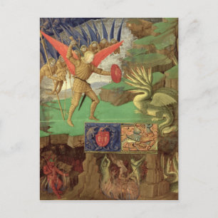 St. Michael Saming Dragon Vykort