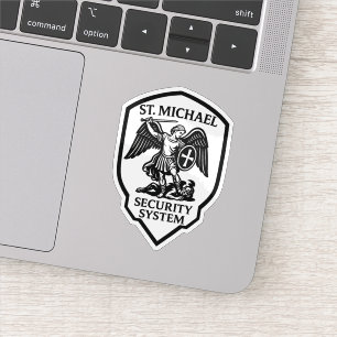 St. Michael Security System Religiösa Klistermärken
