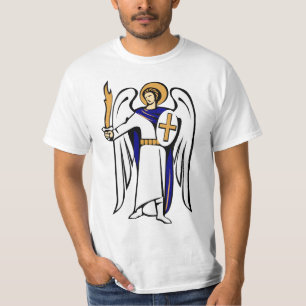 St Michael skjorta med bönen på omvänt T Shirt