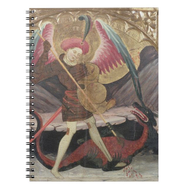 St Michael som besegrar ondskan, c.1480 (tempera Anteckningsbok (Framsidan)