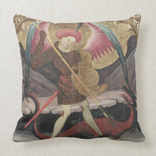 St Michael som besegrar ondskan, c.1480 (tempera Kudde