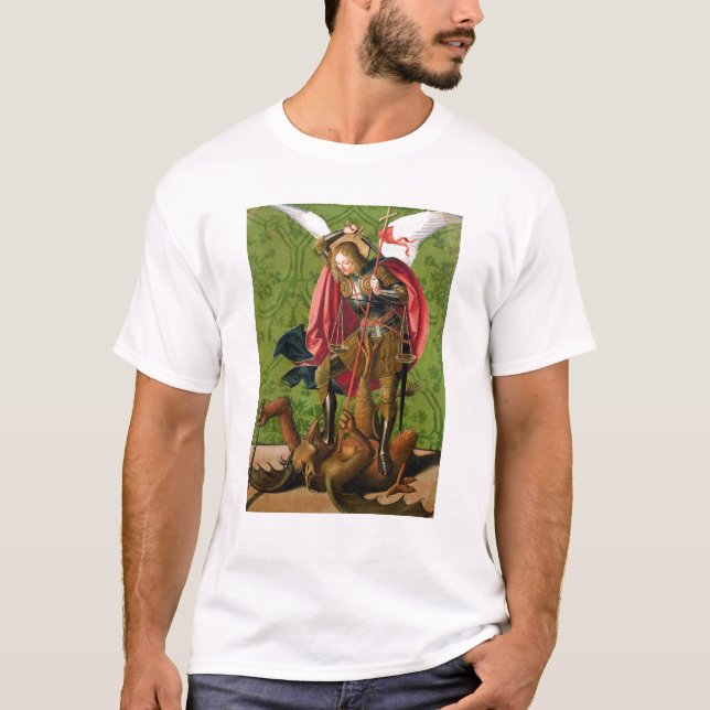 St Michael som dödar draken T-shirt (Framsida)