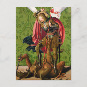 St Michael som dödar draken Vykort