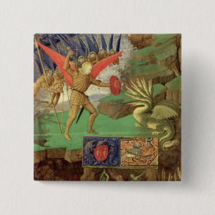 St Michael som dräpar draken Knapp