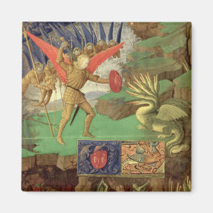 St Michael som dräpar draken Magnet