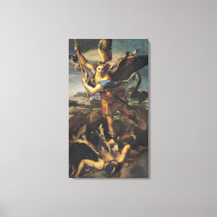 St Michael som förkrossar demonen, 1518 Canvastryck
