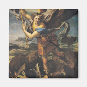 St Michael som förkrossar demonen, 1518 Magnet