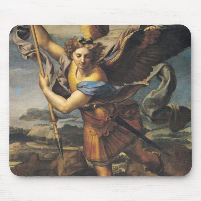 St Michael som förkrossar demonen, 1518 Musmatta (Framsidan)
