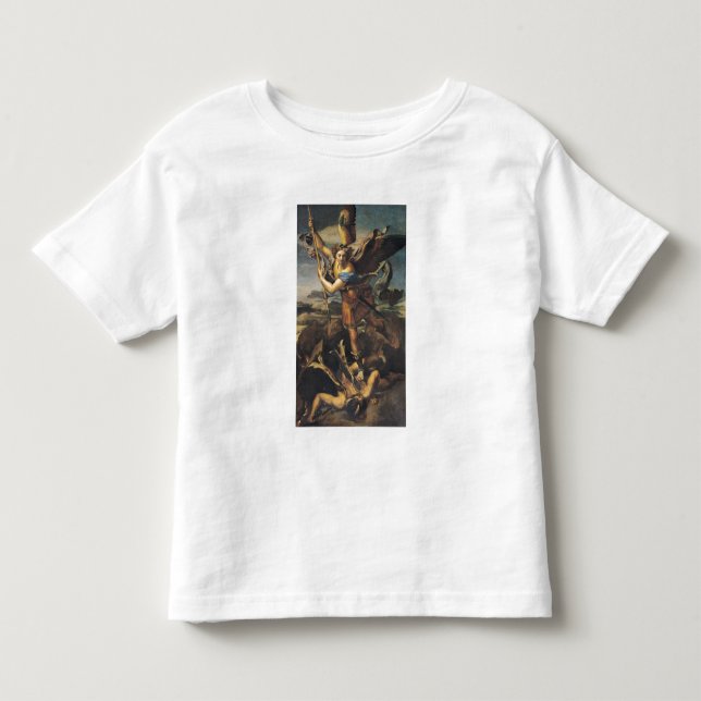 St Michael som förkrossar demonen, 1518 T-shirt (Framsida)