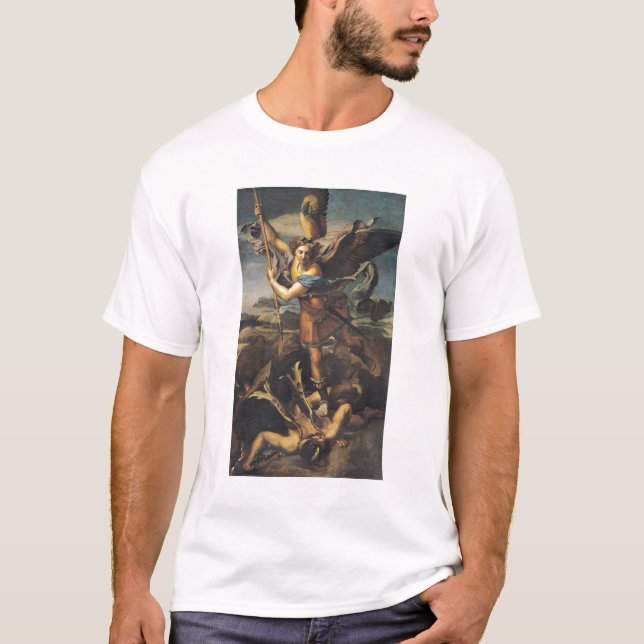 St Michael som förkrossar demonen, 1518 T Shirt (Framsida)