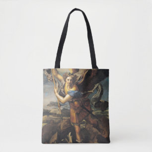 St Michael som förkrossar demonen, 1518 Tygkasse