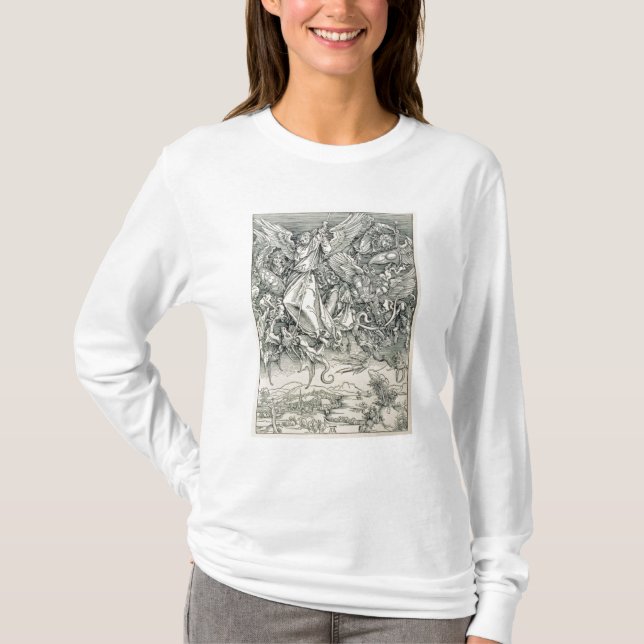 St Michael som slåss med draken T-shirt (Framsida)