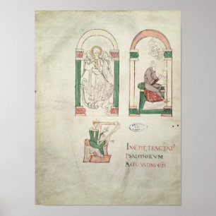 St Michael, St Augustine och St David Poster