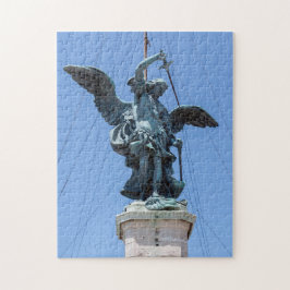 St Michael statue - Castel Sant'Angelo top, Rom Pussel