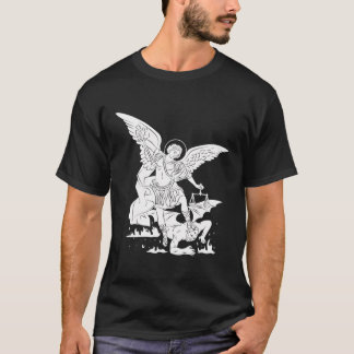 St Michael The Archangel Andlig Protector T Shirt
