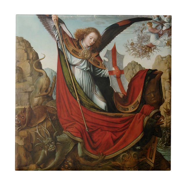 St Michael the Archangel Angel Saint - Gerard Kakelplatta (Framsidan)