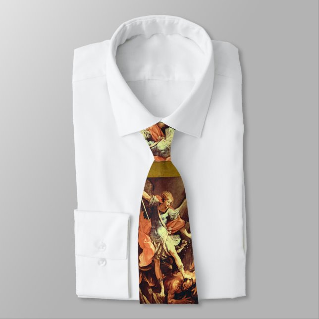 St. Michael the Archangel av Guido Reni, Ruby Tie Slips (Bunden)