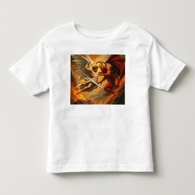 St Michael the Archangel Baby Tee (Framsida)