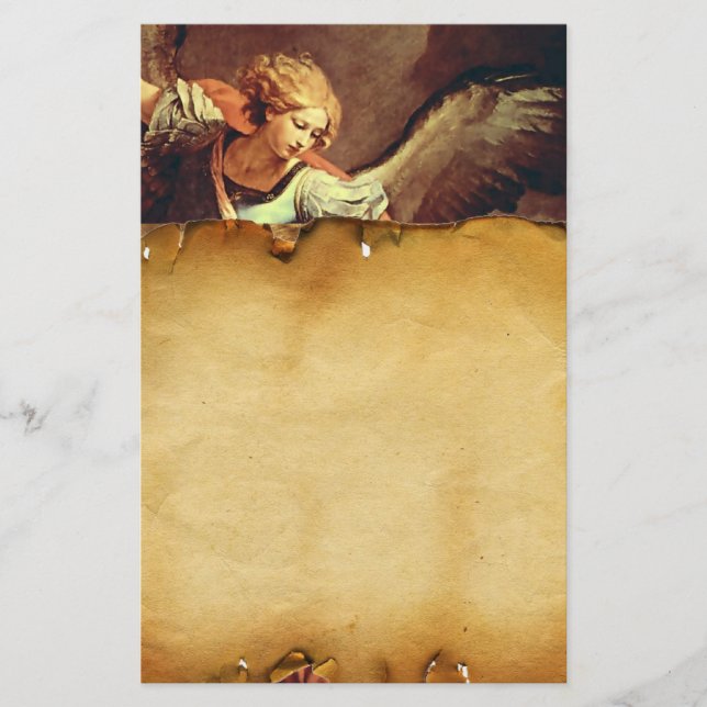 St Michael the Archangel, Brown Parchment Brevpapper (Framsida)