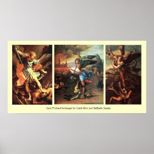 St MICHAEL the ARCHANGEL FINE ART-SAMLING Poster