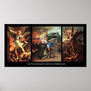 St MICHAEL the ARCHANGEL FINE ART-SAMLING Poster