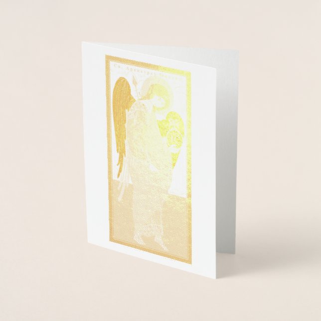 St. Michael the Archangel Folierat Kort (Framsida)