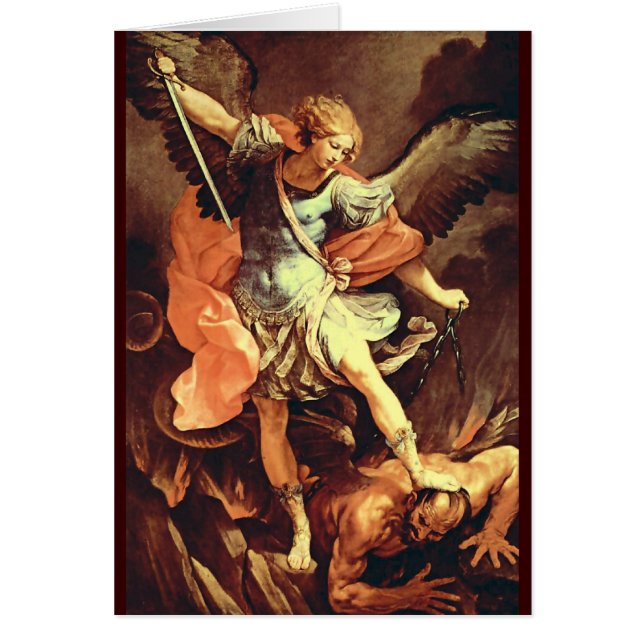 St. Michael the Archangel Hälsningskort (Framsidan)