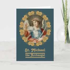 St Michael the Archangel (M10) Blank Hälsning Kort
