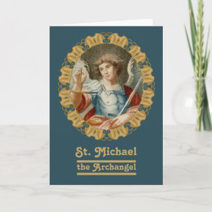 St Michael the Archangel (M10) Blank Hälsning Kort