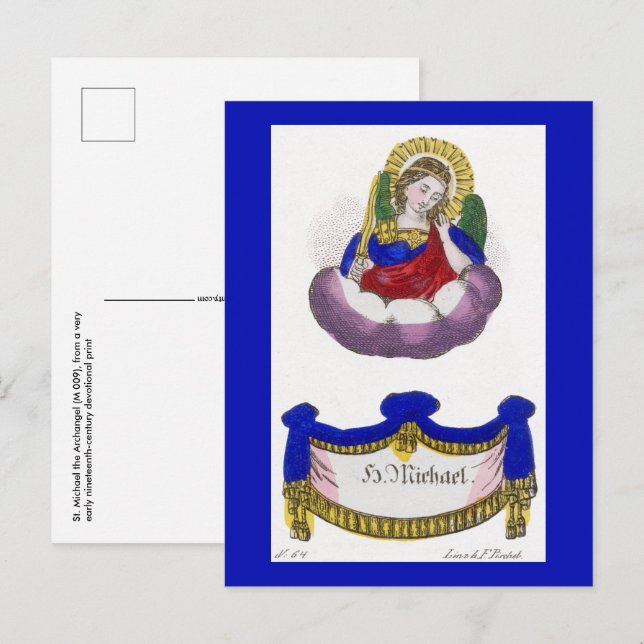 St. Michael the Archangel (M 009) Vykort (Fram/baksida)