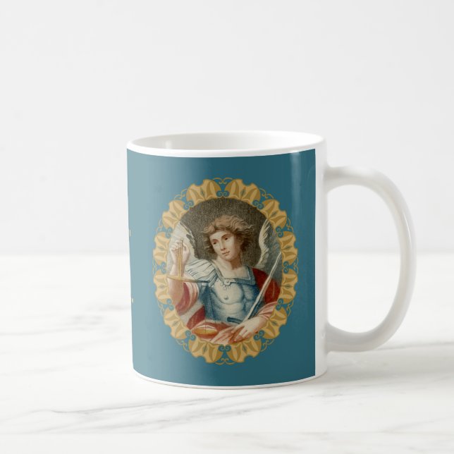 St. Michael the Archangel (M 010) Kaffemugg (Höger)