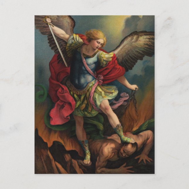 St. Michael the Archangel Postcard Helg Vykort (Framsida)