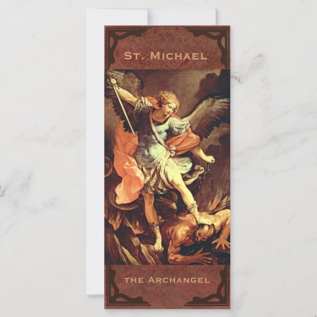 St. Michael the Archangel Prayer Card (Framsida)