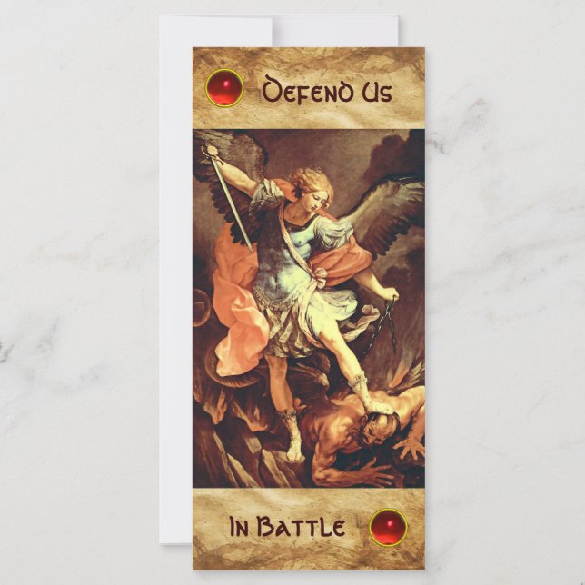 St. Michael the Archangel Prayer Card (Framsida)