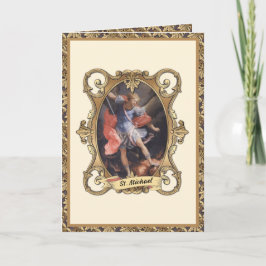 St. Michael the Archangel Prayer Religiösa Angel Kort