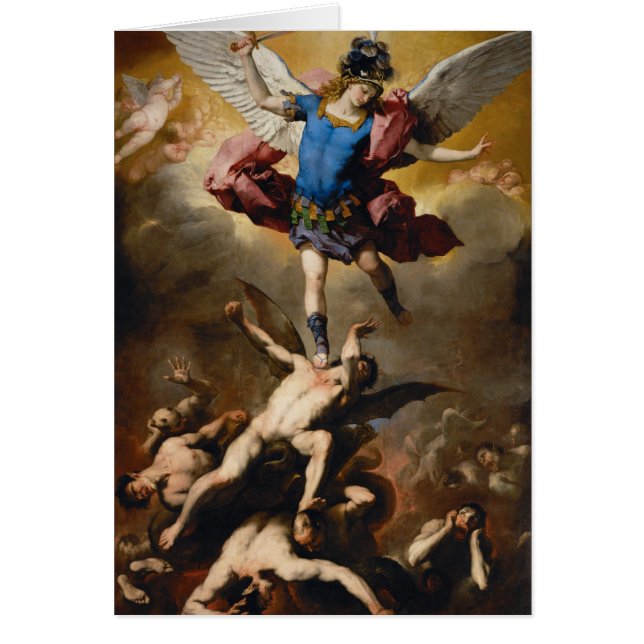 St. Michael the Archangel Prayer Saint Policemen Hälsningskort (Framsidan)