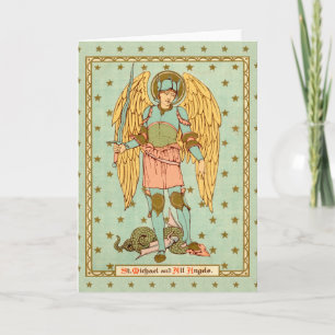 St. Michael the Archangel (RLS 12) Blank Hälsning Kort