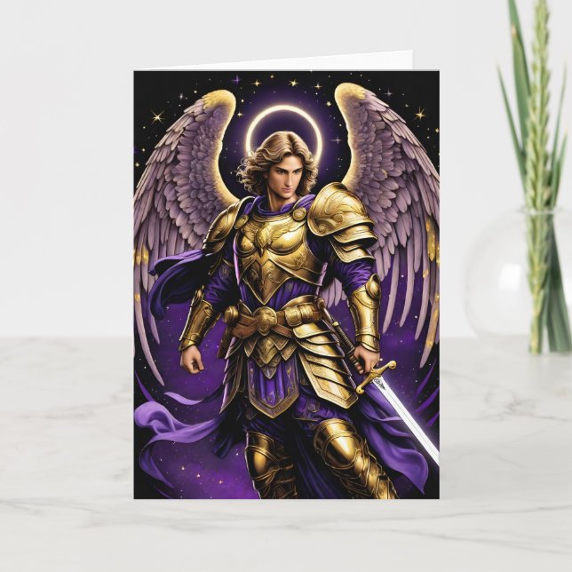 St. Michael the Archangel Roman Catholic Helgkort (Framsida)
